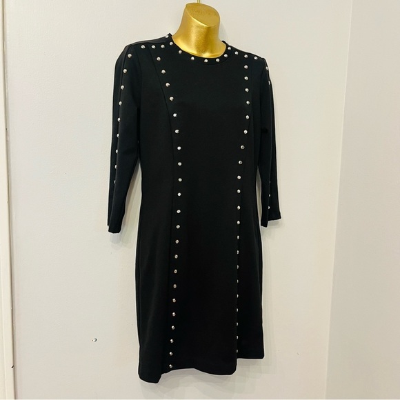 Michael Kors Black Studded Sheath sexy dress Size 6 - Picture 4 of 6